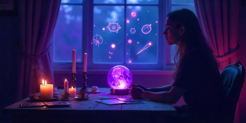 Lectura psíquica intuitiva en sesión privada para encontrar claridad espiritual