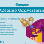 Imagen que celebra el Paquete 10 Aniversario.