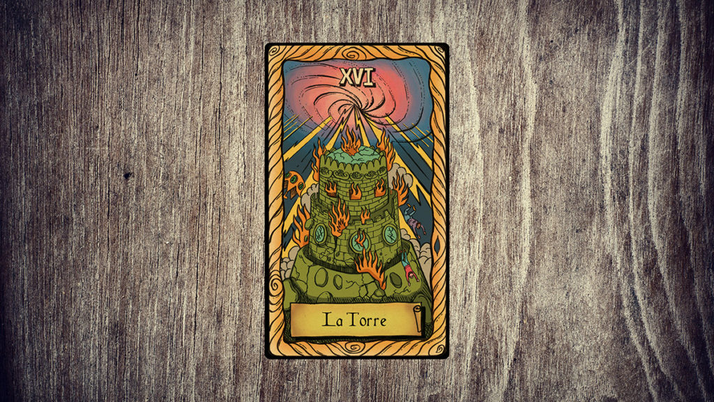 Significado de la carta del Tarot La Torre.