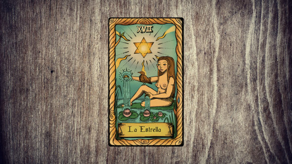 El significado de la carta del tarot La Estrella.