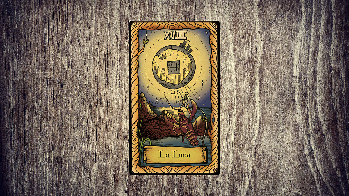 El significado de la carta del tarot la Luna.