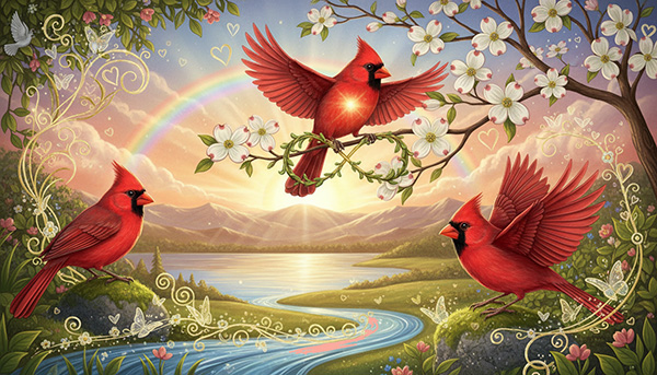 Ver un cardenal rojo siempre es un buen presagio.