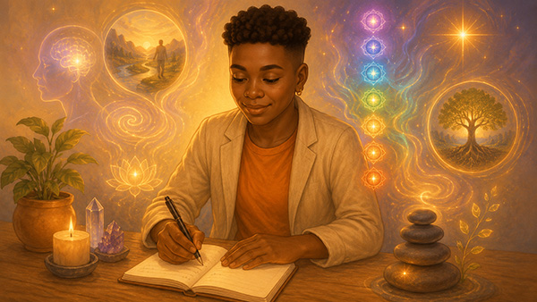 La mejor forma de afrontar los síntomas del despertar espiritual es mediante el viaje interior y un diario.