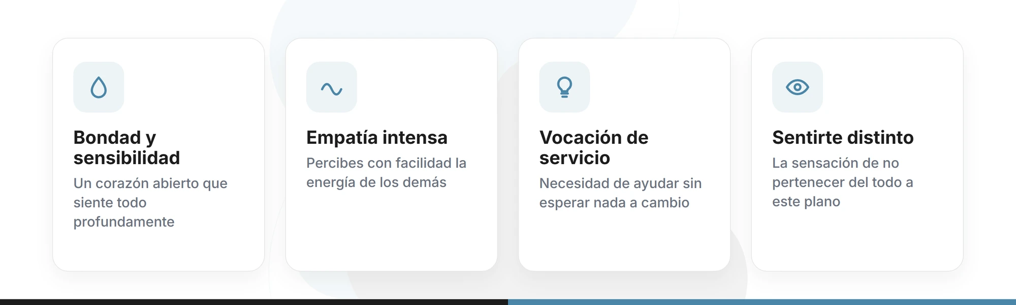 Recibe una lectura psíquica auténtica Señales de un ángel encarnado: bondad y sensibilidad, empatía intensa, vocación de servicio, sentirte distinto