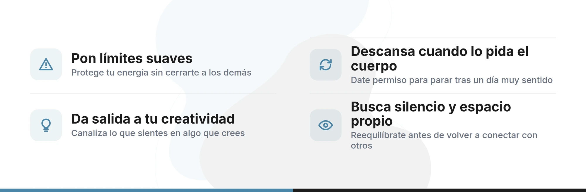 Recibe una lectura psíquica auténtica Cuatro formas de acompañar la sensibilidad del aura arcoíris: poner límites suaves, descansar, crear y buscar espacio propio